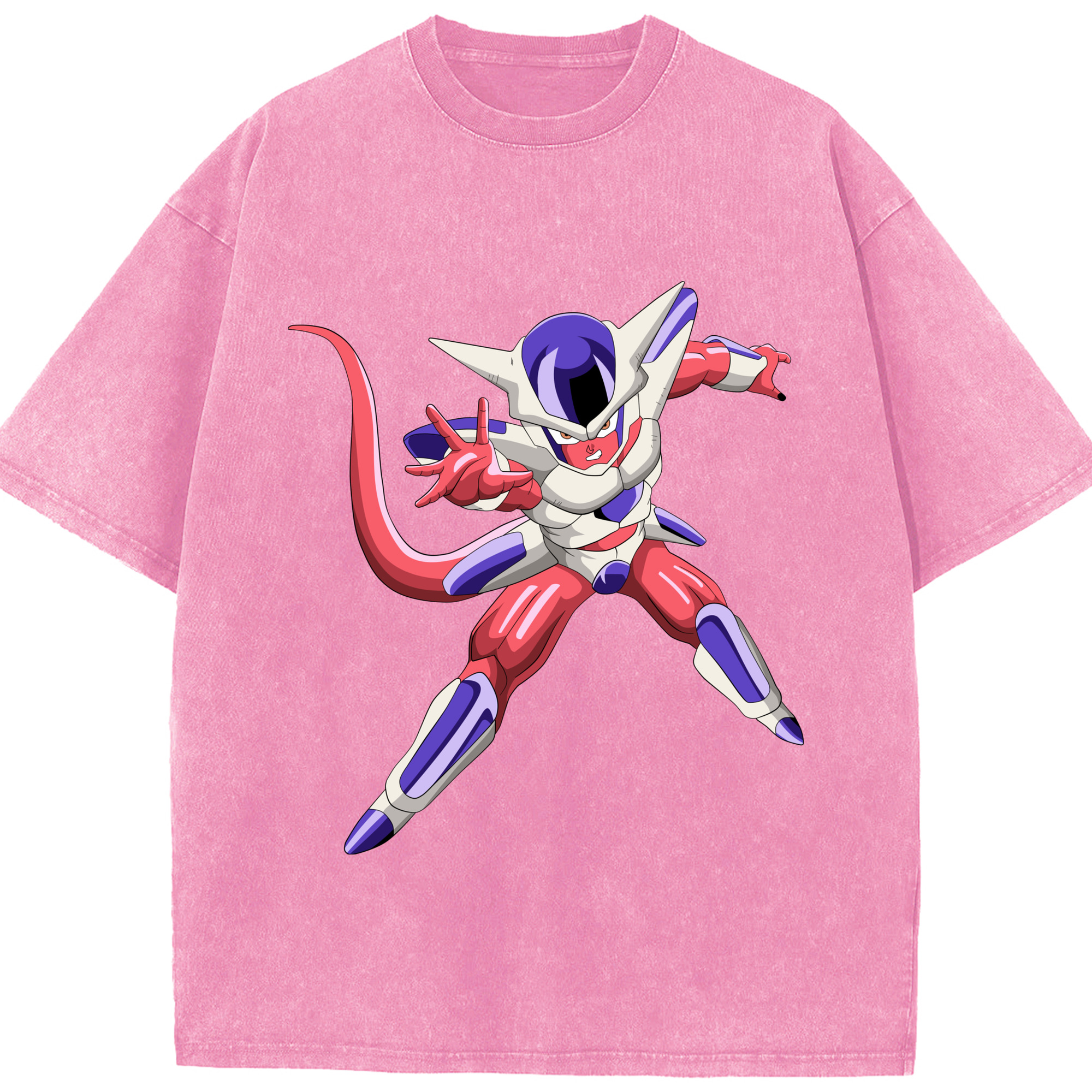 （画像用） ドラゴンボール フリーザ DRAGON BALL Frieza 綿100% ヴィンテージ風 半袖Tシャツ（フロントプリント）